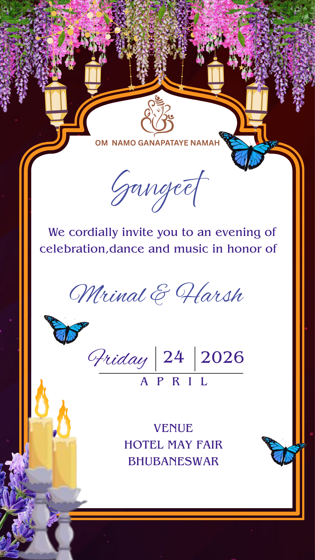 Eternal Butterflies - Wedding Invitation