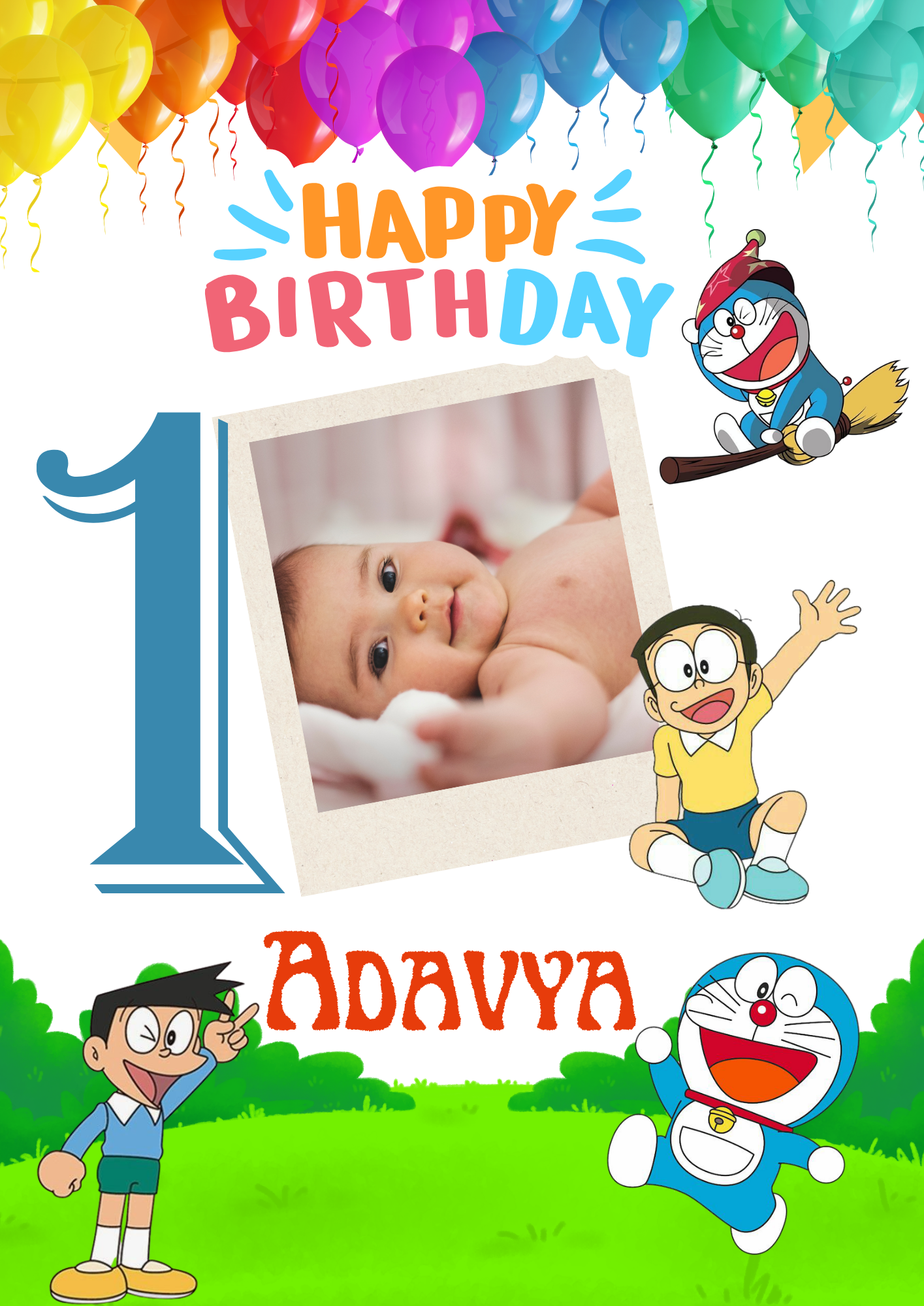Birthday Invitation(Doraemon I)