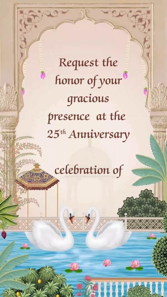 Traditional Anniversary Celebration Invitation