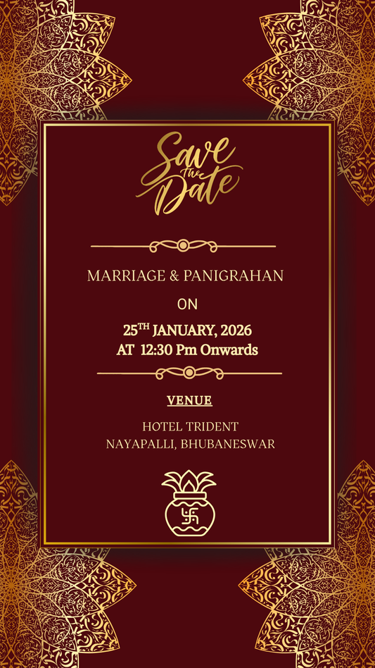 Classic Mandala - Traditional Wedding Invitation