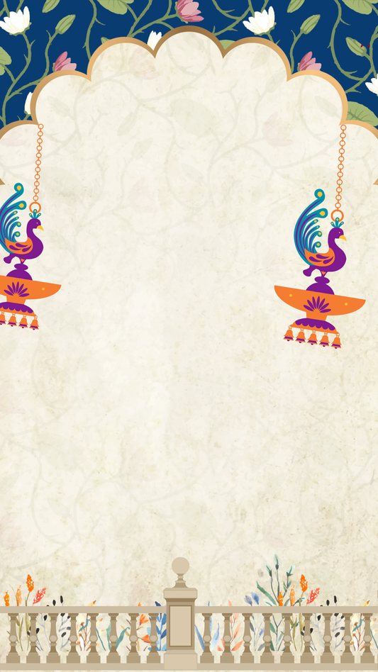 Traditional Wedding Invitation - Indian Couple Photo Design