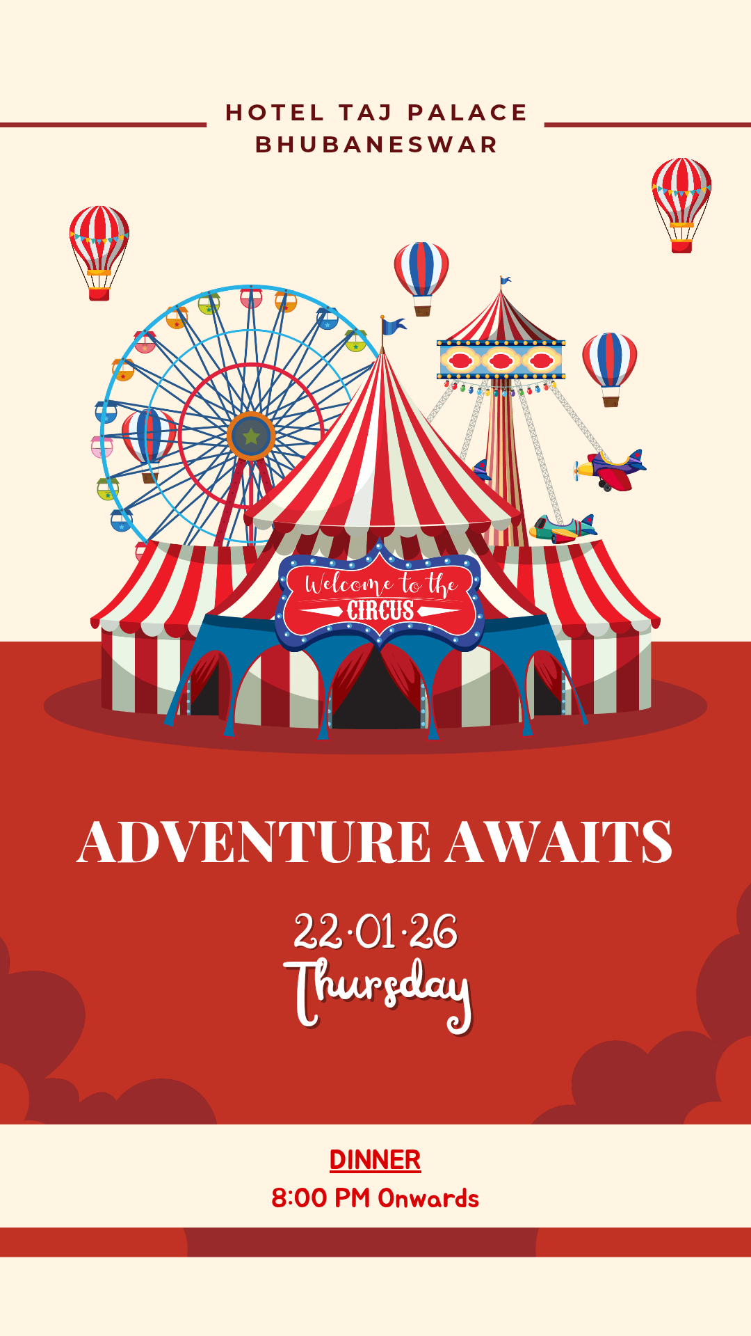 Circus Birthday Invitation